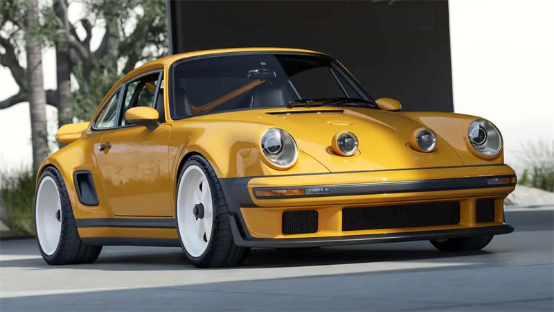 Revolutsiooniline elegants: Porsche 911 Carrera kupee kujundas laulja edasi arenenud LED -iga projektori esilaternates ja autode neoon esituled